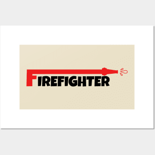 firefighter Posters and Art